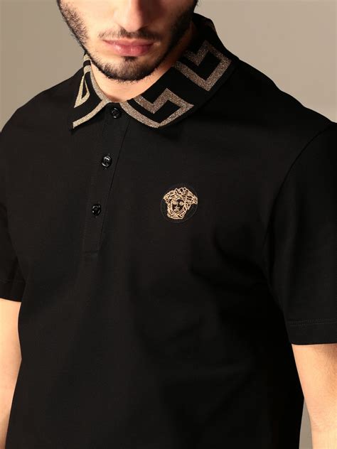 versace collection polo shirt mens veze|Versace look alike shirts.